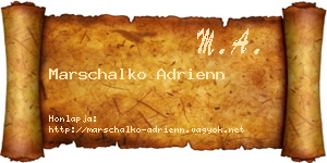 Marschalko Adrienn névjegykártya
